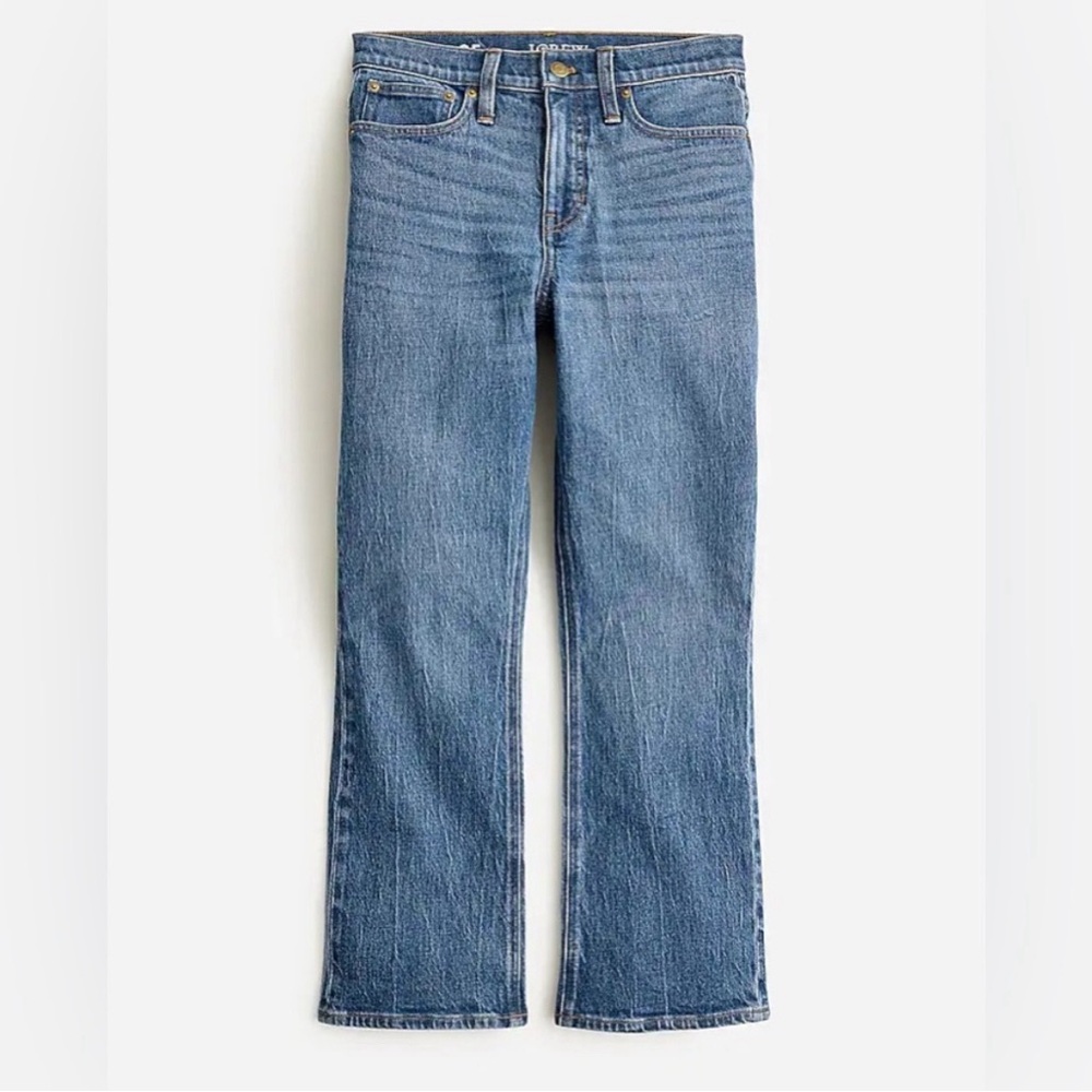 J. Crew 10” Demi-Boot Crop Jean in Marion Wash NWOT 27